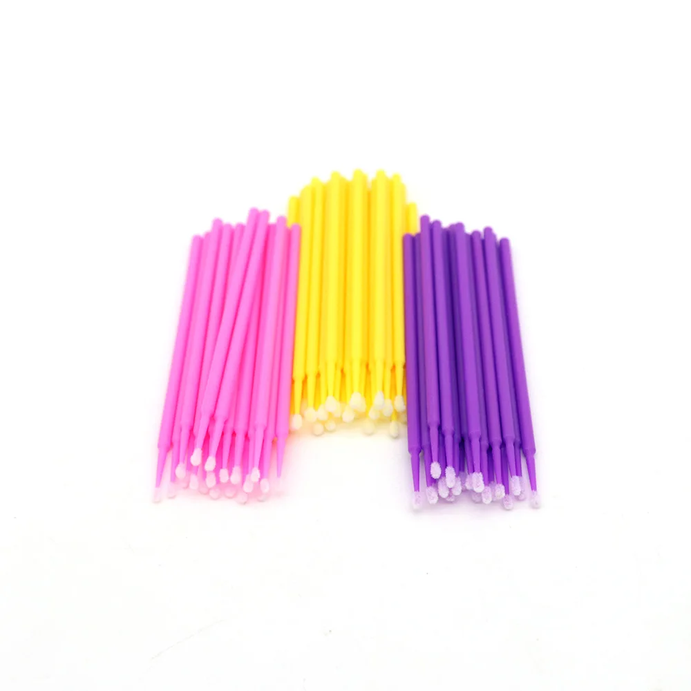 Original Supplier Micro Applicator High Quality Colorful Eyelash Tools Disposable Lashes Extension Micro Cotton Swab
