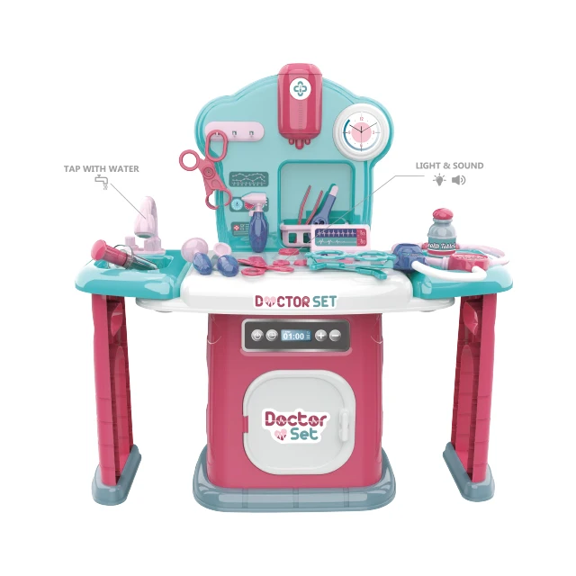 14 pcs medical appliance table Doctor Kids Pretend Play