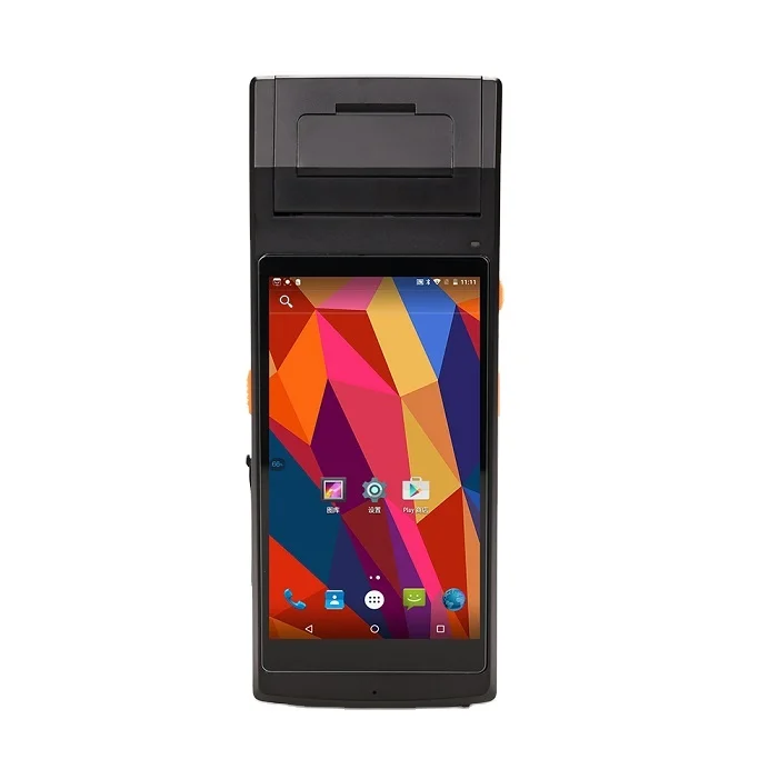 Handheld android mobile terminal pda with 58mm ticket printer OEM ODM Customized PDA