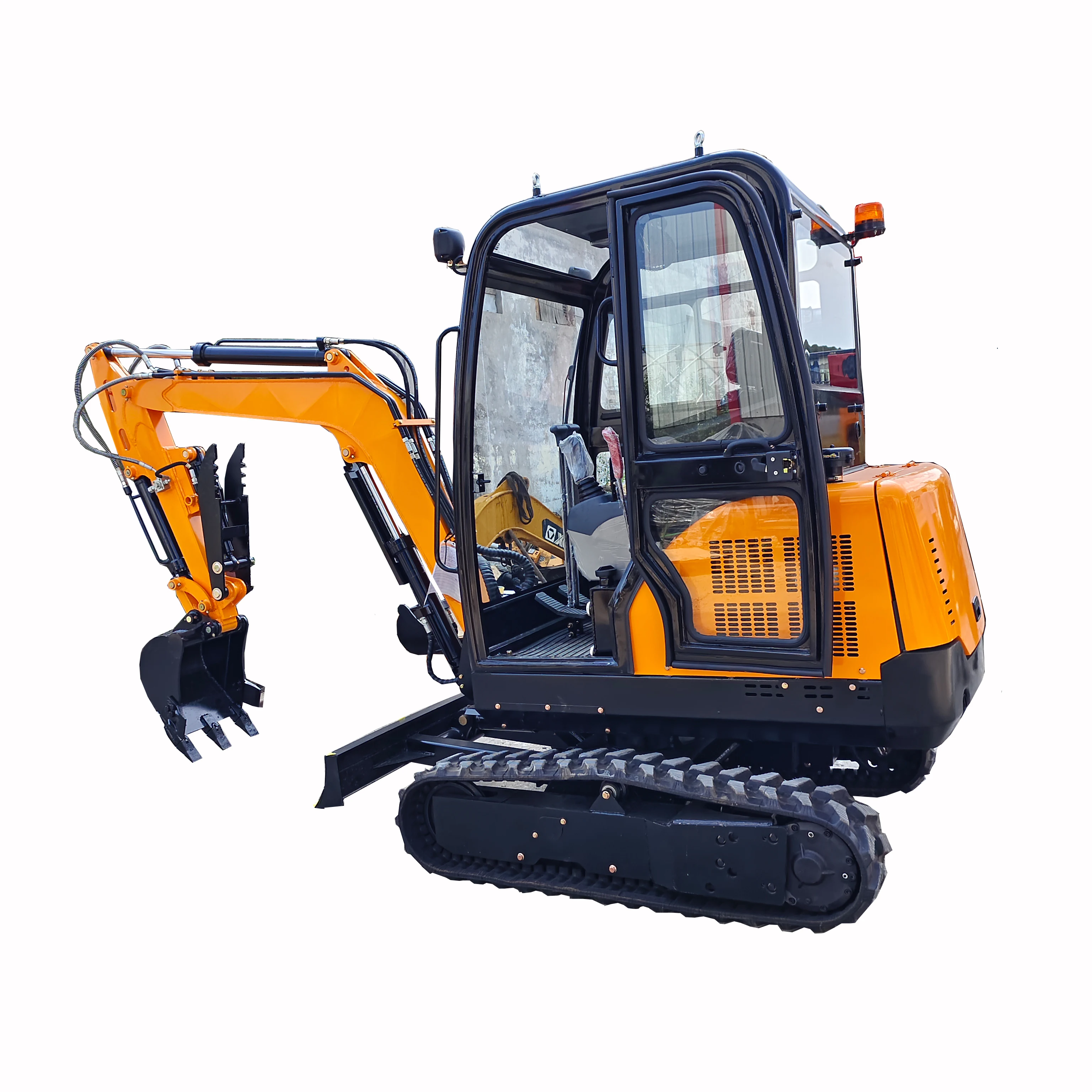 EPA Certified 360-Degree Rotating Mini Hydraulic Excavator Quality Garden Household Attachments Core 1T Construction China
