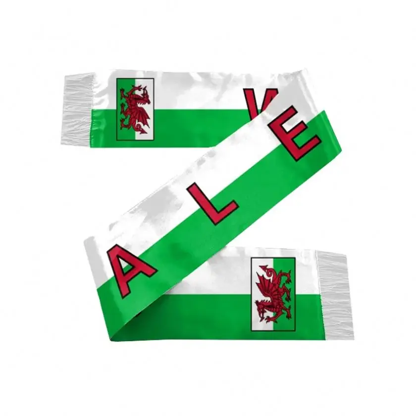 Custom Design National Flag Scarf Popular Soccer Scarf For World Cup National Day