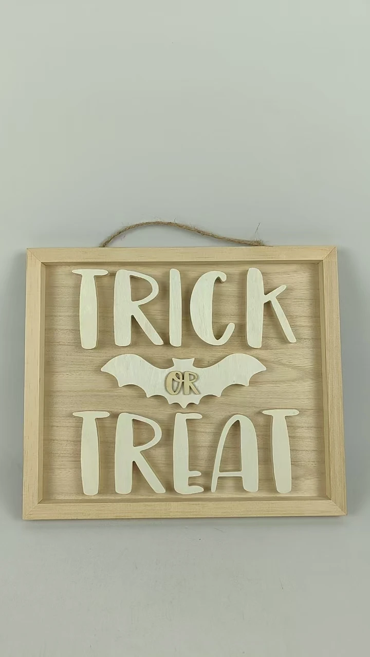Hanging Wooden Sign Eat Drink Play Wood Carving for Home Decor Laser Crafted Bamboo Plywood Sign Gift or Art for Love Style
