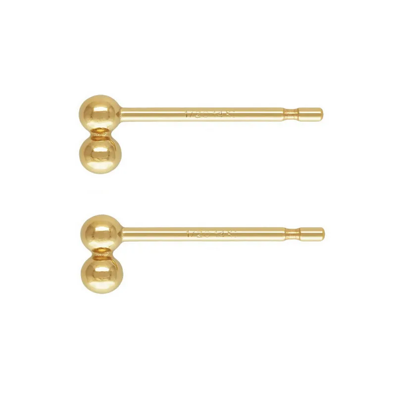 New 14K Gold Filled Earrings Latest Simple Design Stud Earring For Girls