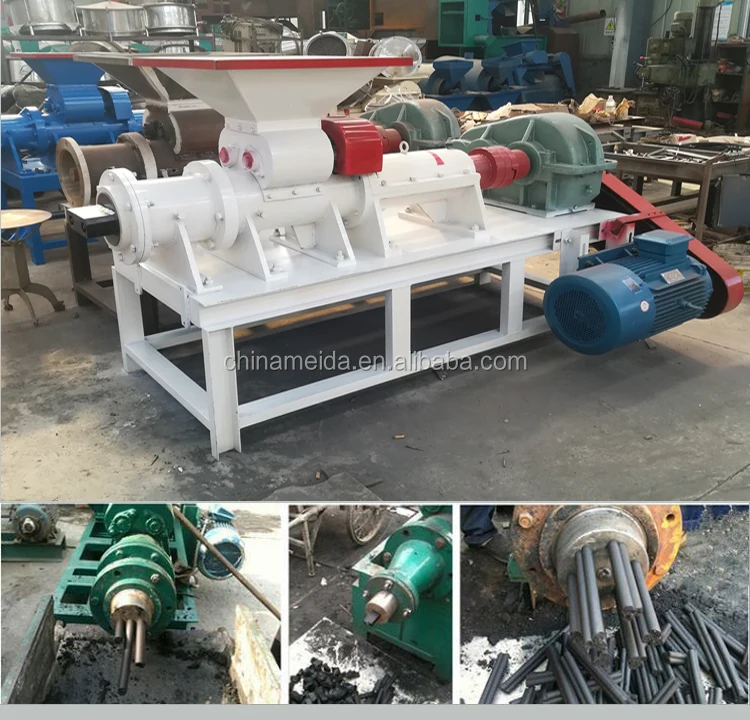 Wood Charcoal Production Equipment rice husk sawdust bbq charcoal coal briquette press machine briquette making machine