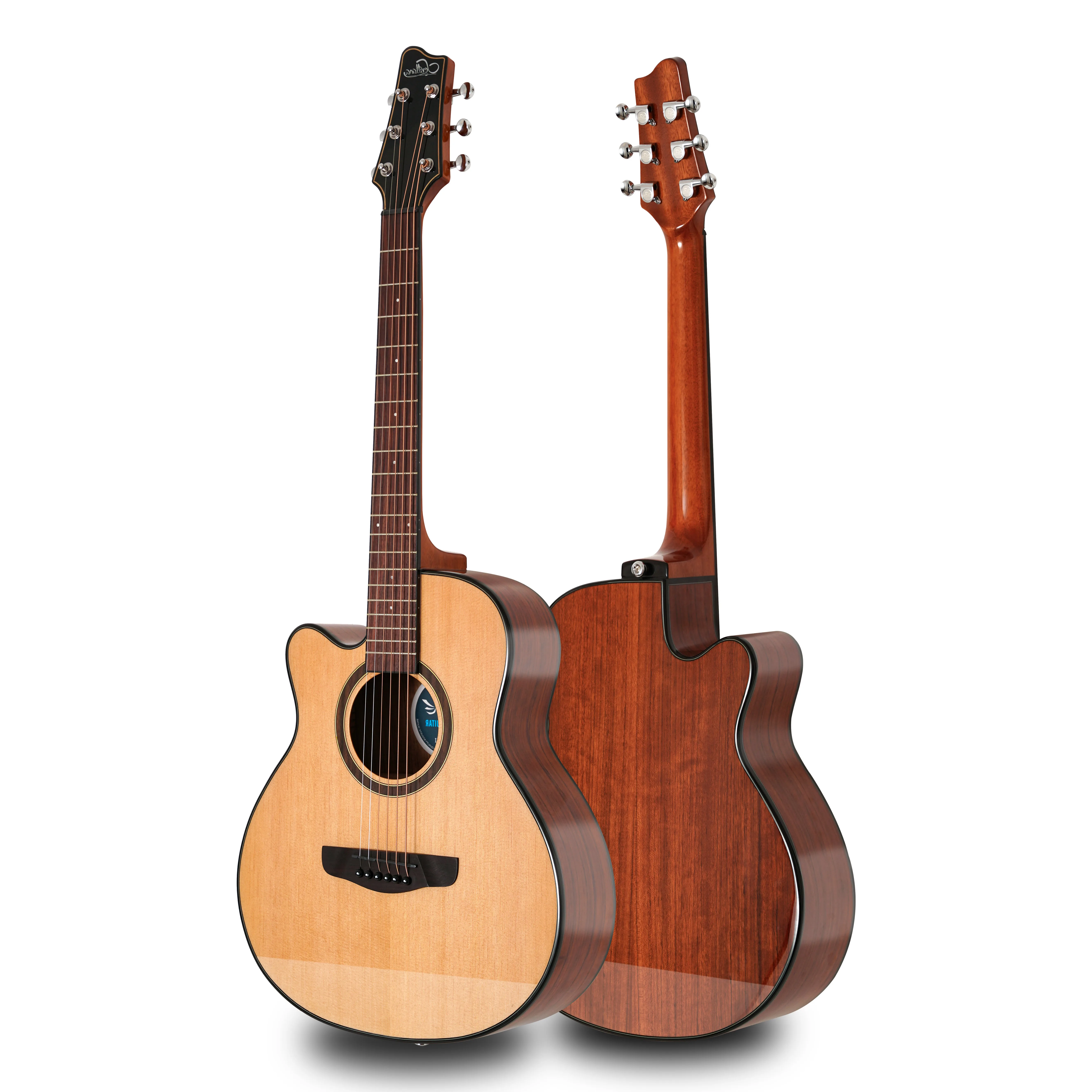 Factory Wholesale Acoustic Guitar made in China 36/40 Good Quality Good Sound Acoustic Guitar  Sevillana S-P2