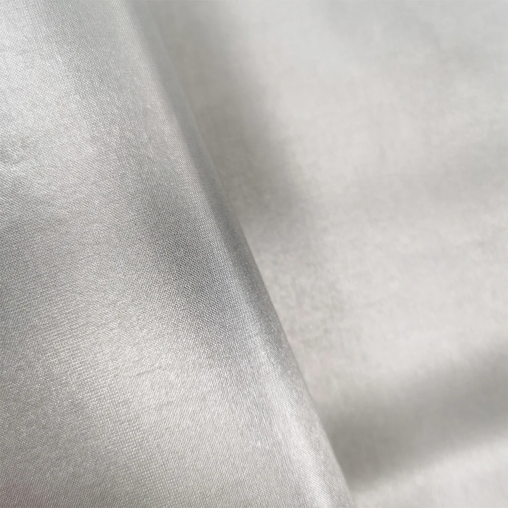 Black Metalized taffeta conductive fabric for gloves emf blocking copper woven fabric