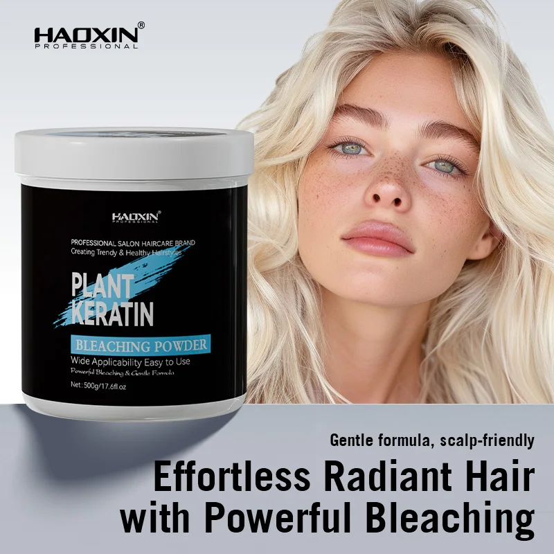 HAOXIN Wholesale High Quality 500g Bleaching Powder Barbershop Fade Mild Hair Products Bleaching Powder