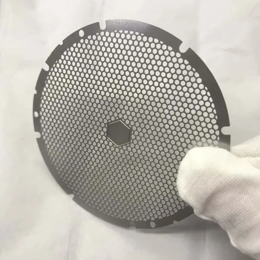 Micro Hole Photo Chemical Etching metal mesh Etching filter mesh disc