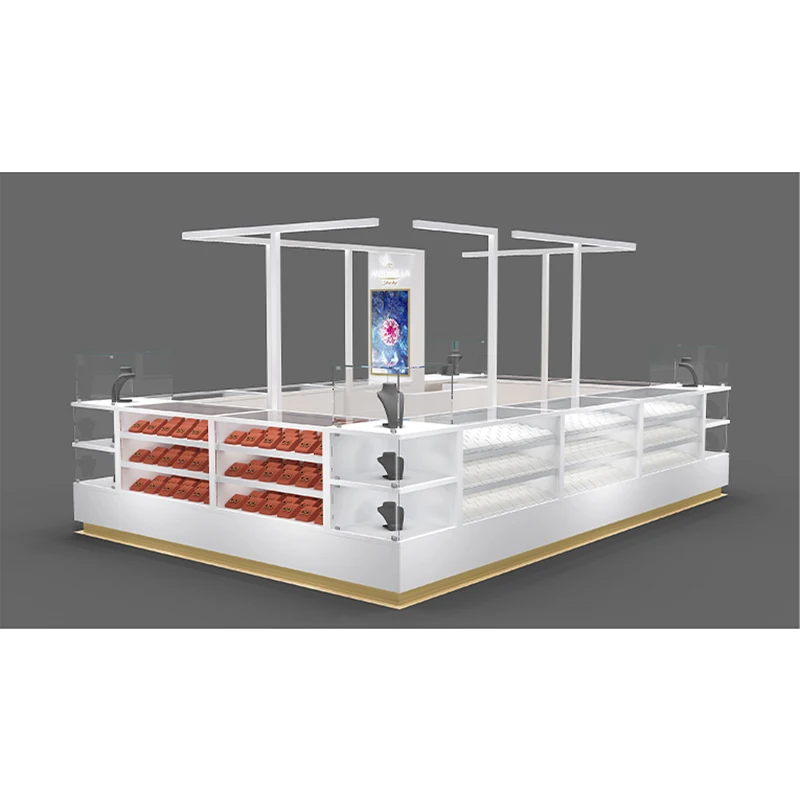 Portable Mobile Jewelry Showcase Display Showcase Modern Jewelry Kiosk for Sale Jewelry Wall Showcase