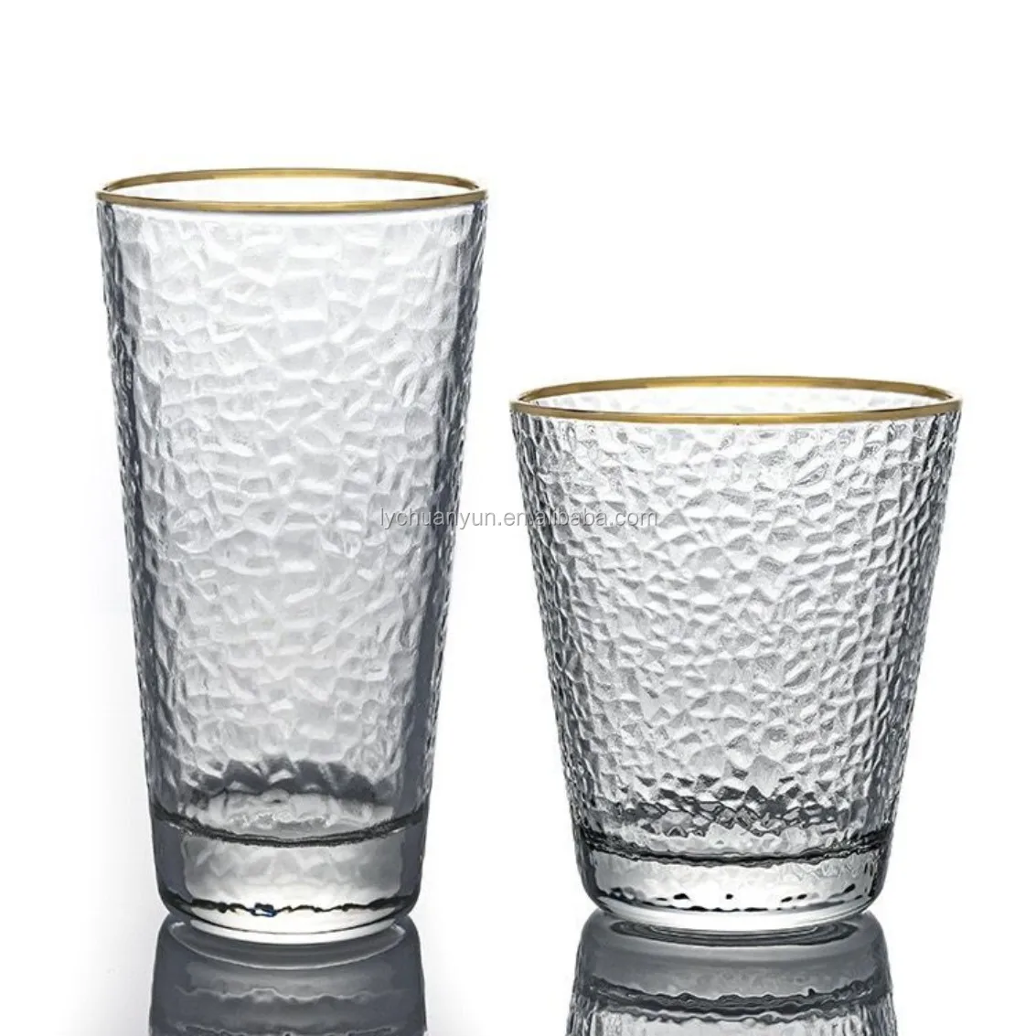 Японский молоток с узором из Пномпеня, чашка для воды, высокая атмосфера, простой напиток, сок, молоко, пиво, чайная чашка, домашний набор для приема, стекло