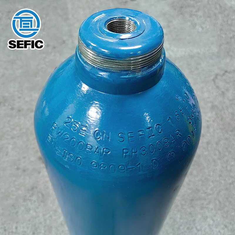 ENISO9809-1 E Size 23.6L TPED Argon Gas Cylinder With T10 Valve For Australia New Zealand Market
