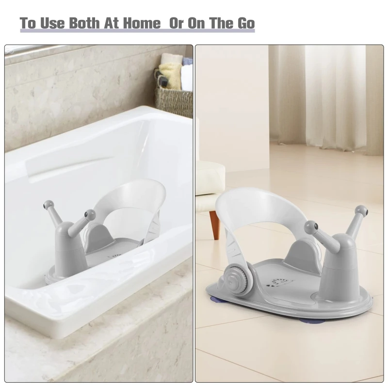 Adjustable Snail Shaped Child Newborn Baby Amp Seat Shower Bath Rack Tub Seat Chair for Baby Sit-up Bathing