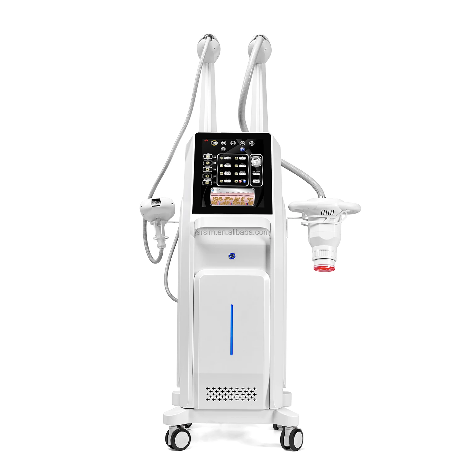 Blood Circulation Face Lifting Weight Loss Body Slimming Rotary Negative Pressure Rf Inner Ball Roller V-Shaping Machine