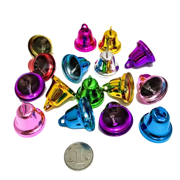 
Manufacturers selling colored metal trumpet bells, Christmas decorations bells can be customized LOGO 