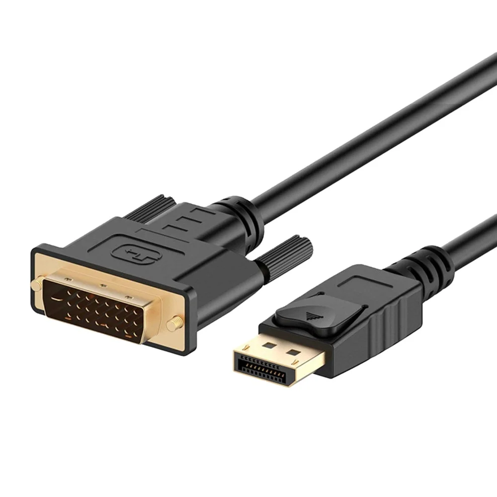 6FT Male DP Displayport Display Port Male To DVI DVI 24+1 DVI-D 24 1 Male Video Converter Adapter Cable