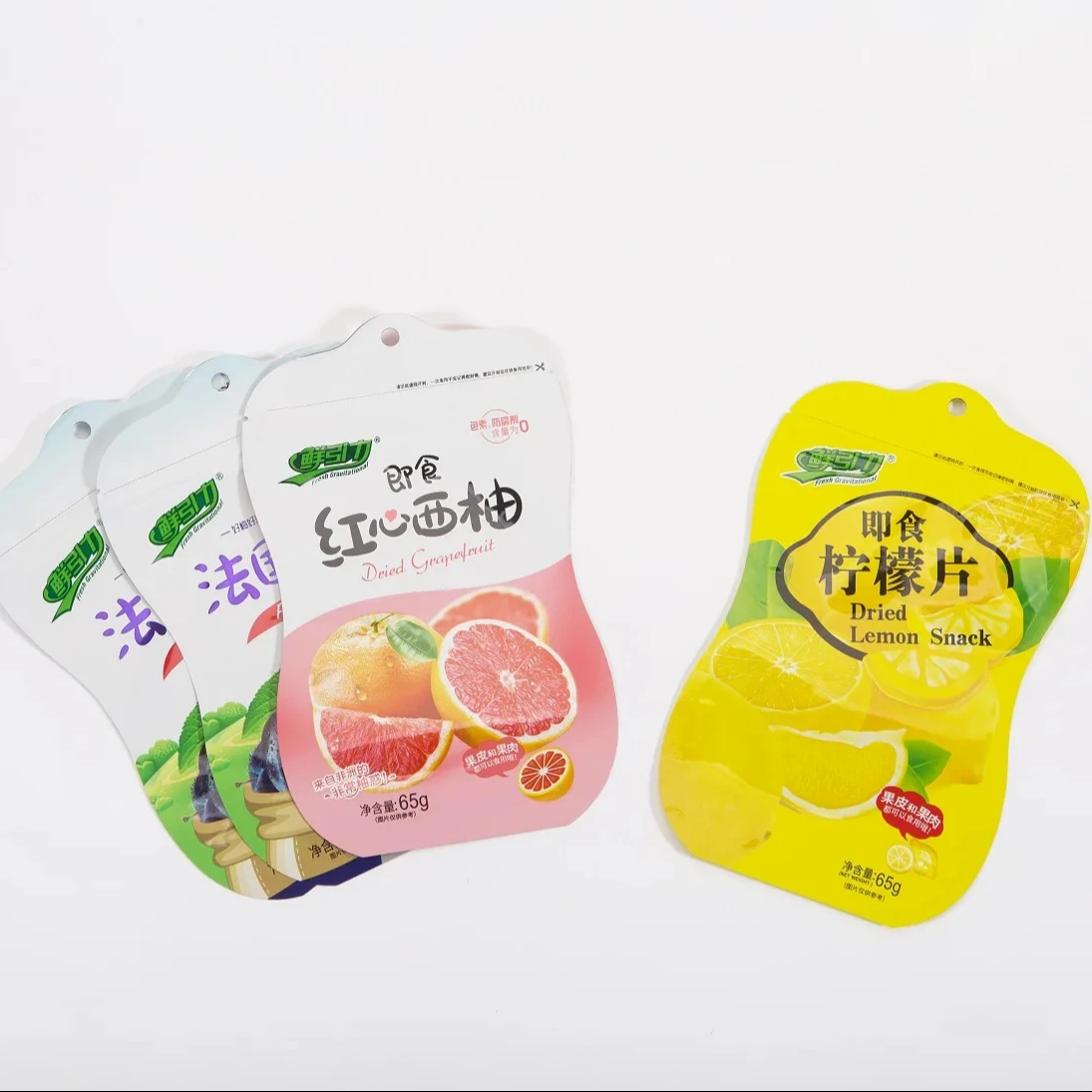 Customized Printing High Quality Sliced Dried Fruit Shape bag Packaging Pouch