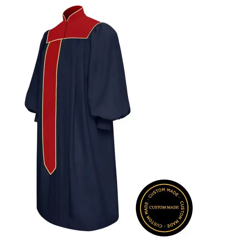 Custom Black Stock Clergy Robes for Adult Wholesale cassock