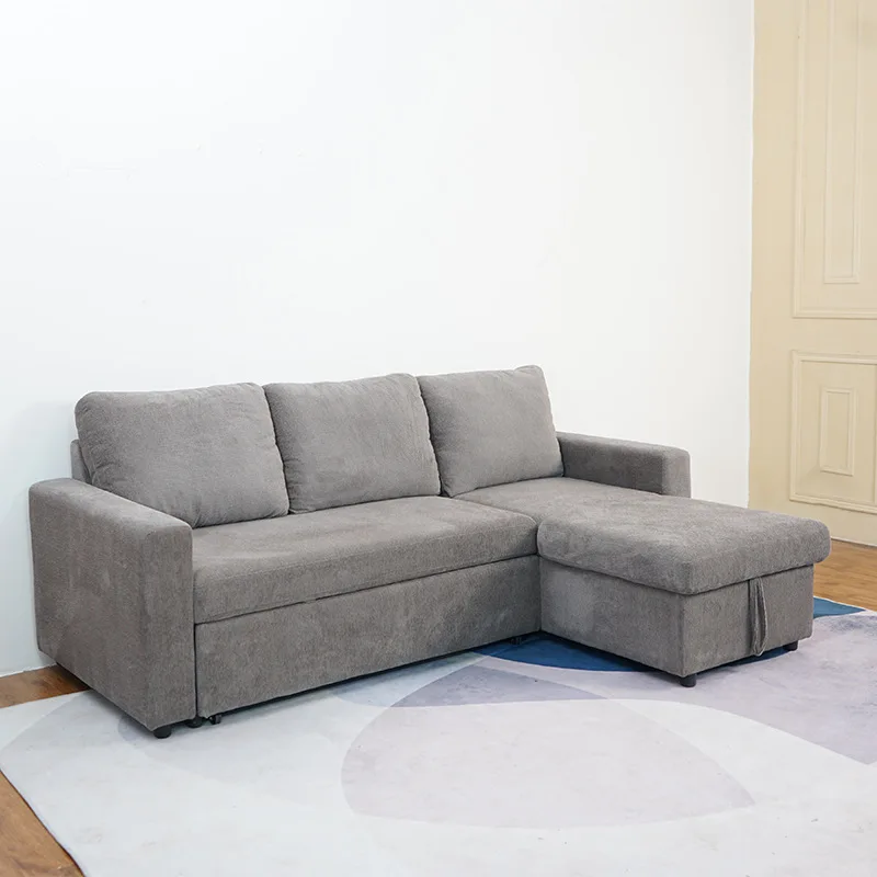 New Design With Storage Folding Sofa Bed Metal Structure Strong And Durable Thickened Cushions Soft And Flexible