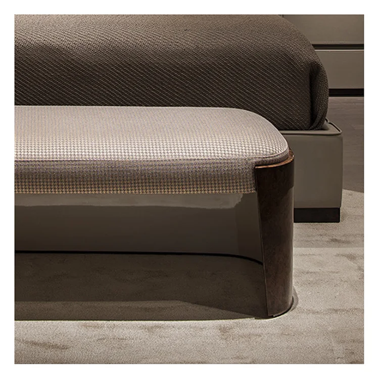Hot Sale Professional Light Luxury Bedroom Furniture Bed End Stool Bench