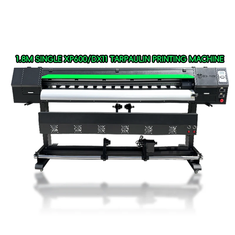 GEDTECH 1.8m Flex Banner Single Xp600 Inkjet Printer 6ft Vinyl Sticker Dual Dx11 Tarpaulin Printing Machine