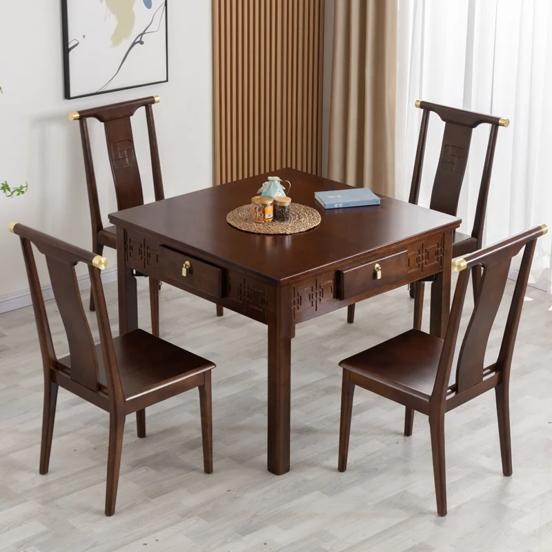 Китайский маджонг машина домашний автоматический двухсторонний настольный стол двойного назначения