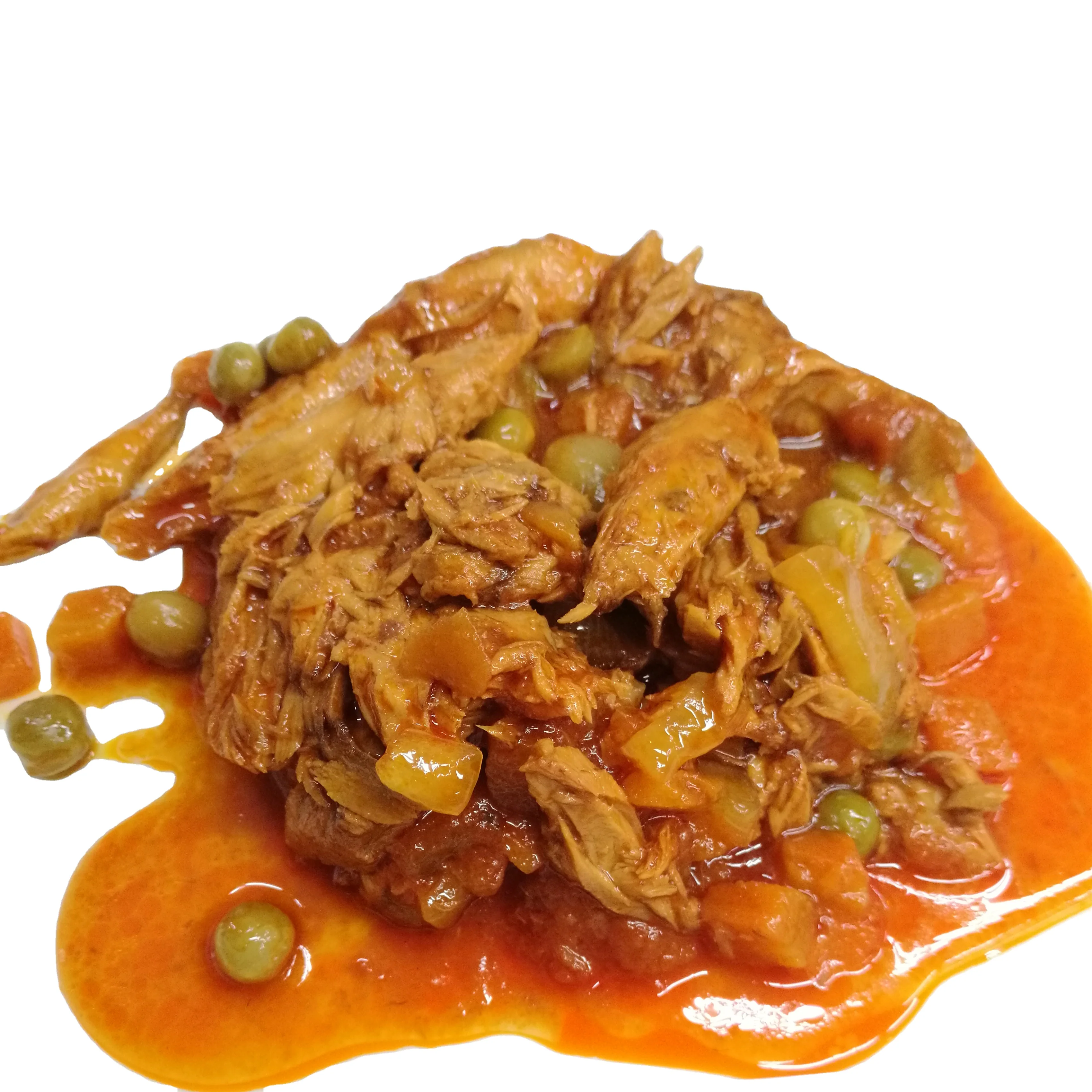 
Canned Tuna Mackerel Fish In Oil With Vegetables Salad Canning Factory 