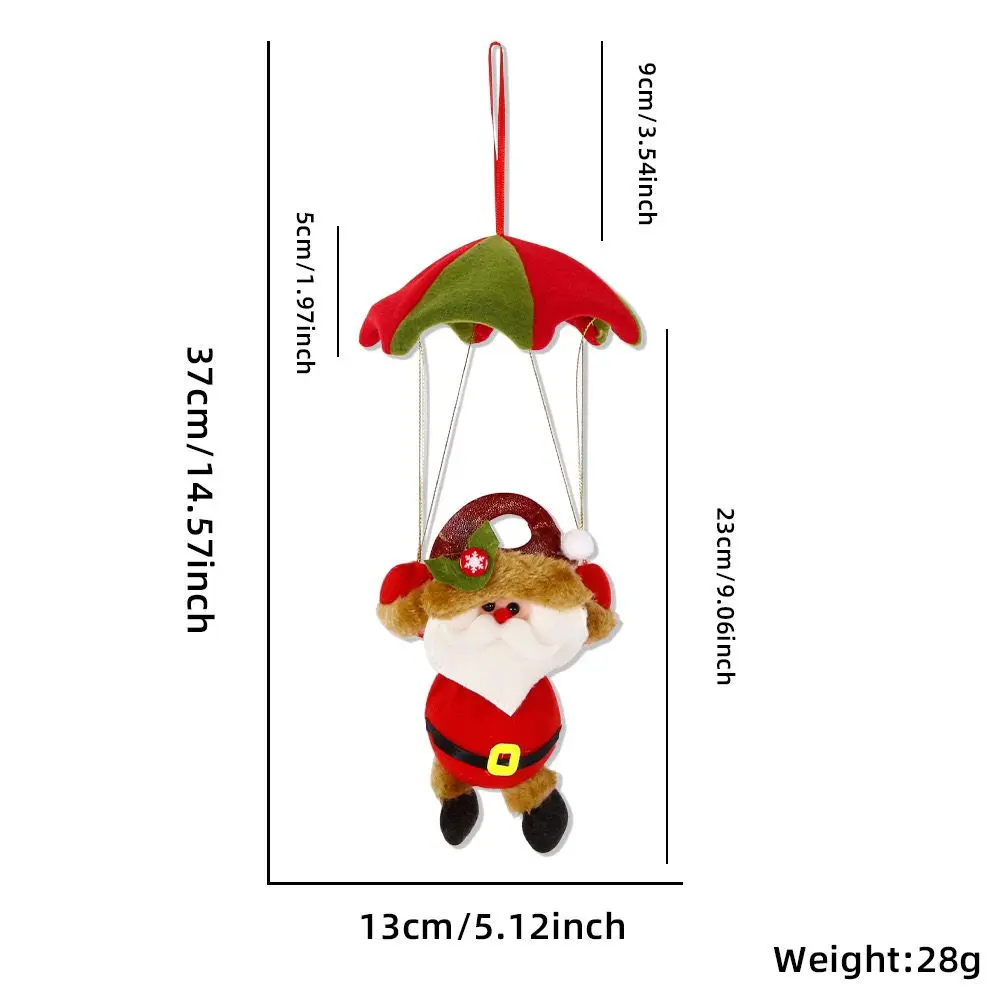 Christmas decoration parachute Christmas snowman hanging shopping mall supermarket skydiving doll scene layout hanging ornaments