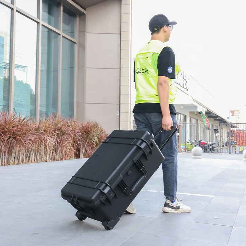 L218X Custom Rugged Truck Tool Box Heavy Duty with Wheels Waterproof Flightcase Plastic Case for Product Equipment