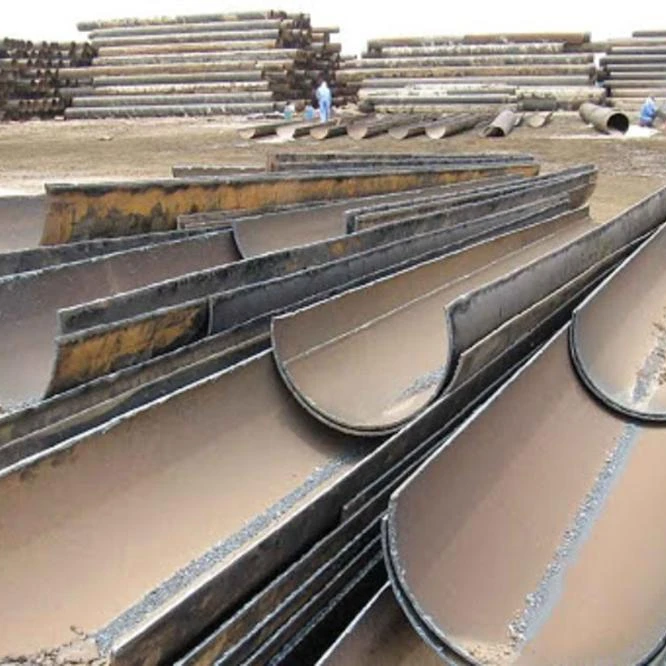 
Cut Half Moon Metal Scrap / Scrap Pipe With Moon Cutting / Half Moon pipes scrap 