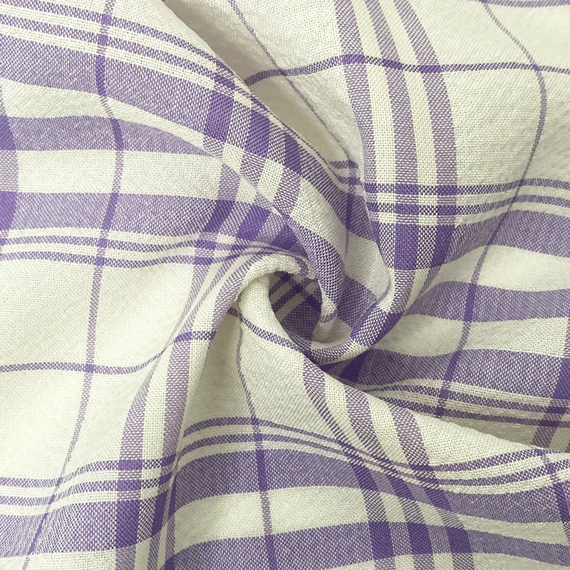 Hot-sale import stripe Shirt Textiles Check Tartan Cotton Fabric Plaid Fabric Yarn Dyed Plain Fabric for School Uniform Cloth