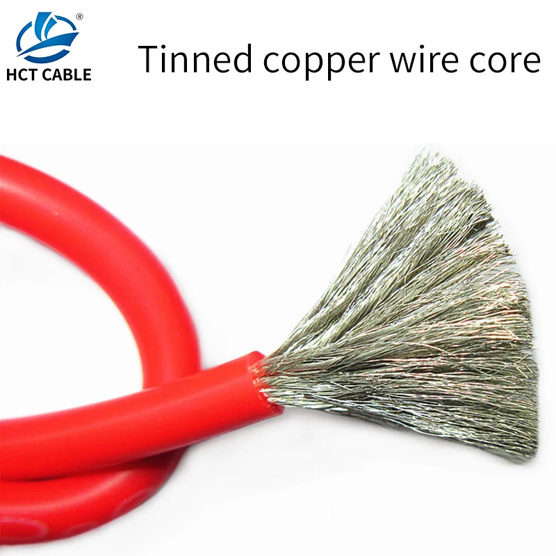 
12AWG silicone wire inverter battery wire high and low temperature tinned copper 100 meters 
