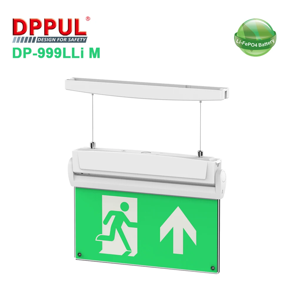 Backlight Replaceable Indicator Film Multiple mounting Plastic LED Light LiFePO4 Emergency exit Sign