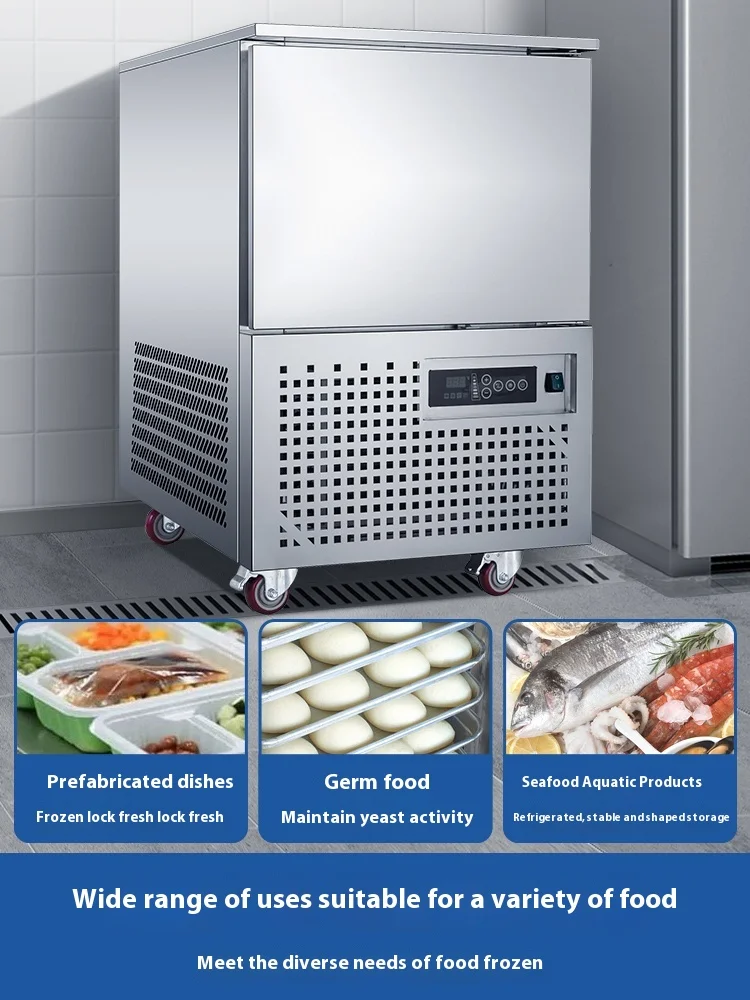 Commercial Blast Freezer Cold Cabinet Air-Cooled Quick-Frozen Cooking Equipment Steamed Buns Seafood Refrigerator