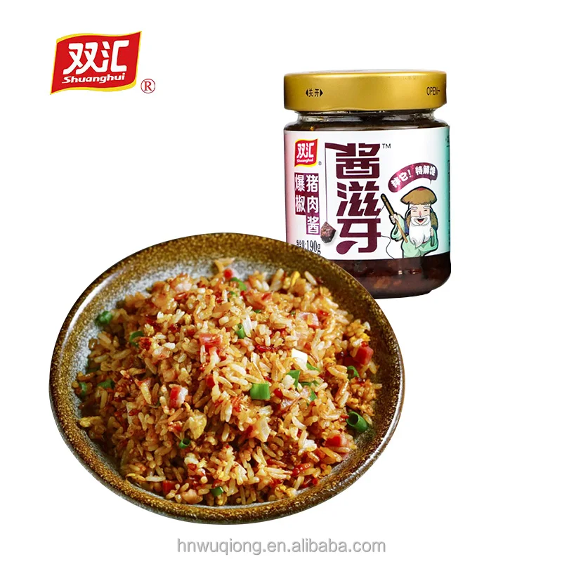 Лидер продаж, соус для приготовления пищи в ресторане и дома shuang hui Chilli, мясо в бутылке, соус Bibimbap