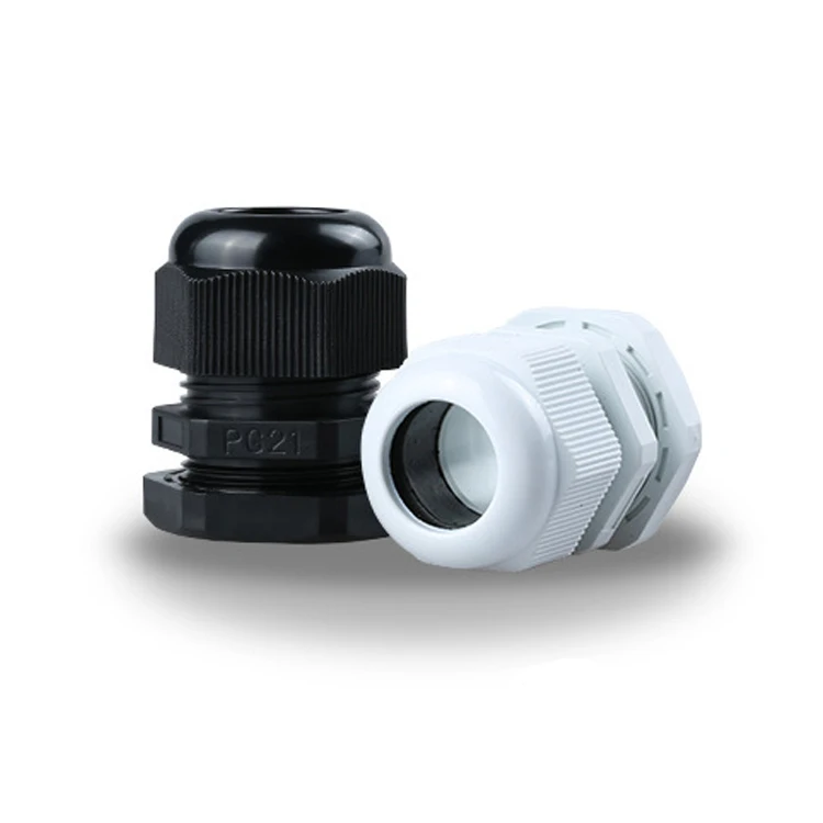 Plastic Waterproof Cable Connector Adjustable Nylon PG21 Cable Gland