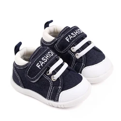 New Arrival  Canvas Baby Cotton Casual Multi-color Sneakers Shoes Rubber Non Slip Sole Walking Shoes for First Walk