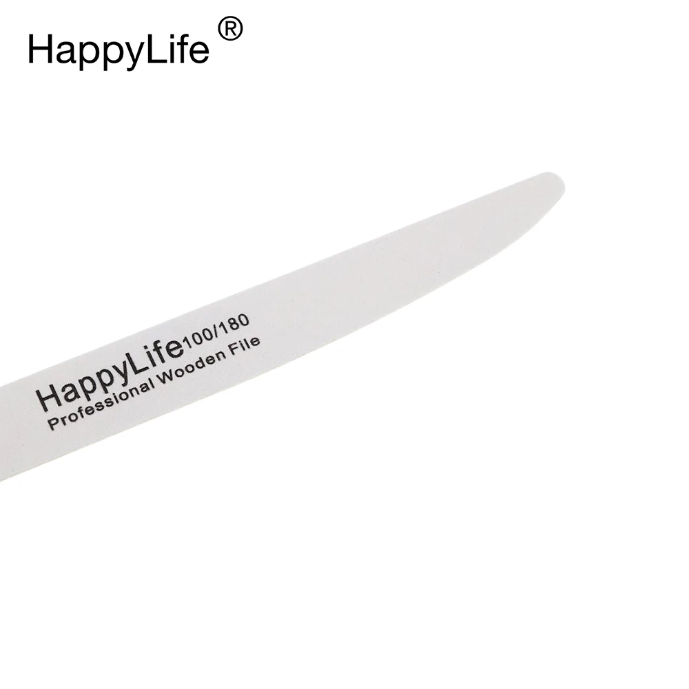 Professional Zebra Sanding File Manicure Sandpaper Thin Nails Knife Shape Disposable Luminous Wooden Nail File