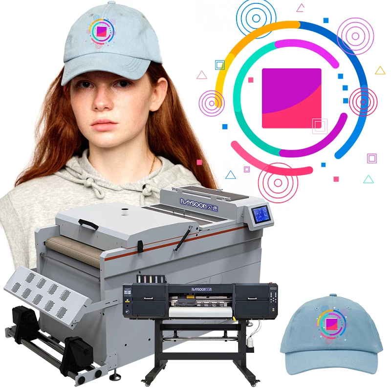 60cm Wide Inkjet Digital A2 DTF Printer With 4720 Head and Powder Shaking uv dtf Machine