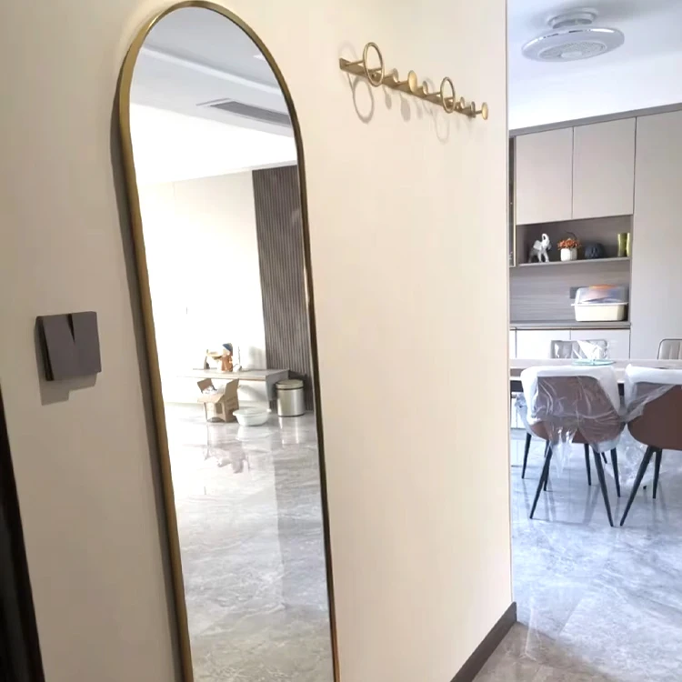 3mm 4mm Large Full Length Wall Mirror Floor Standing Mirror For Living Room