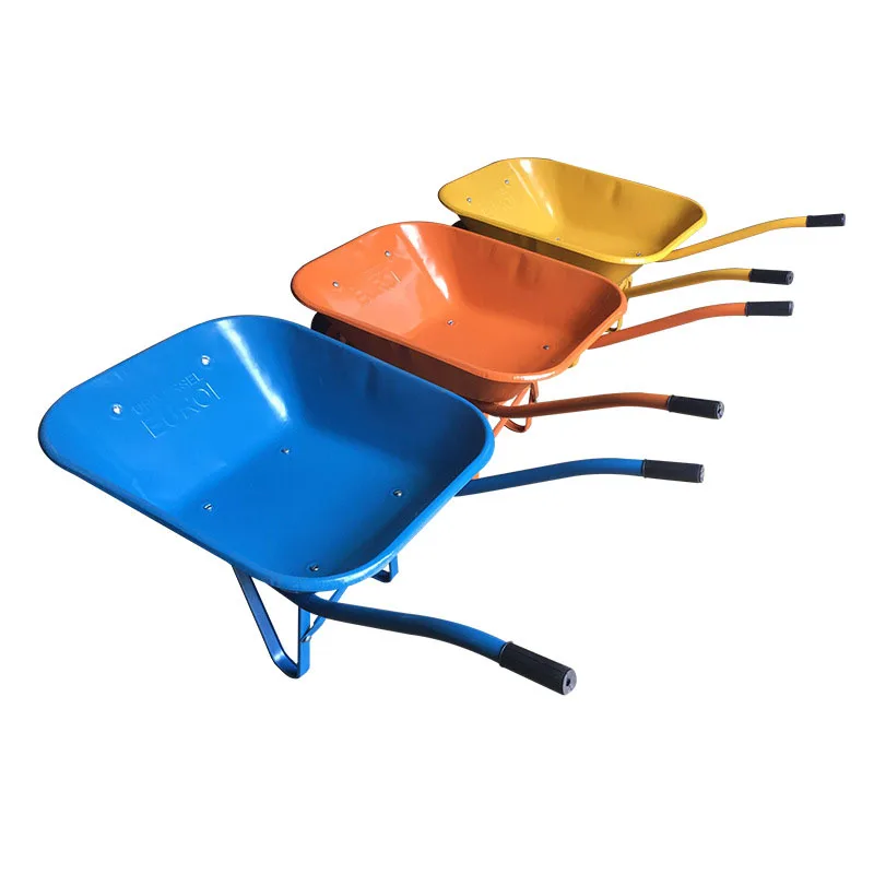 Wholesale Modern Manual Tools Single Wheeled Handcart Garden Metal Wheelbarrow