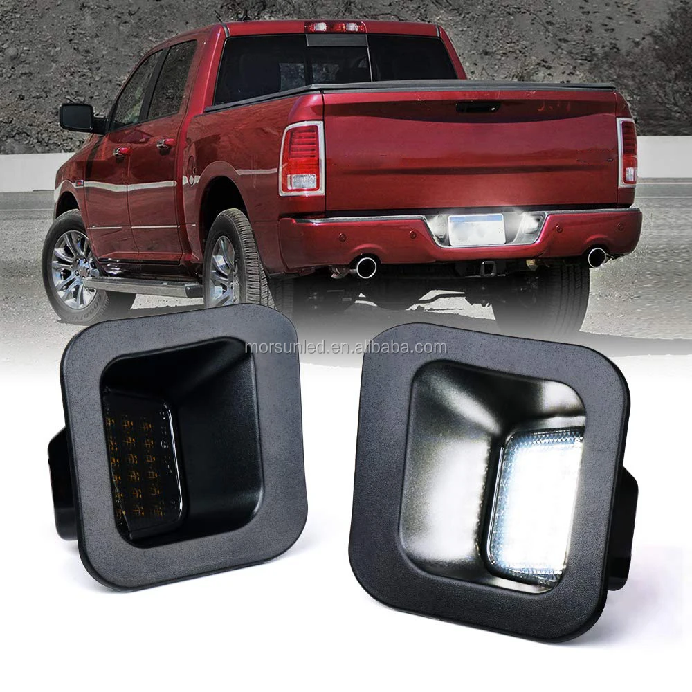 Morsun Auto Accessories LED License Plate Light For 2003-2018 Dodge Ram 1500 2500 3500 rear plate lamp