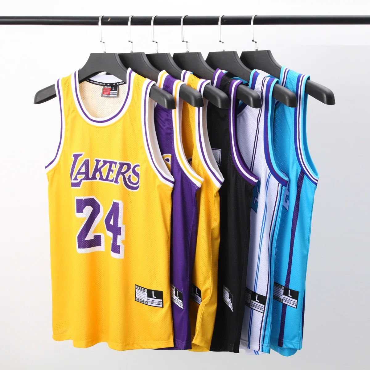 Breathable youth basketball jersey shirts custom heavy mesh embroidery logo high fashion men basketball wear