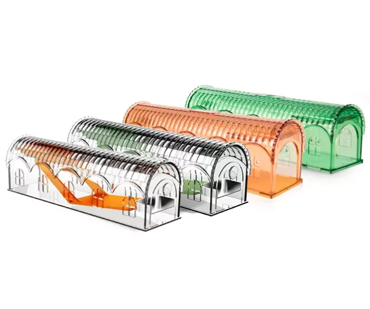 
Newest Stable Mouse Catcher Cage Live Catch And Release No Kill Rodent Attract With Bait Big Humane Rat Trap Plastic 