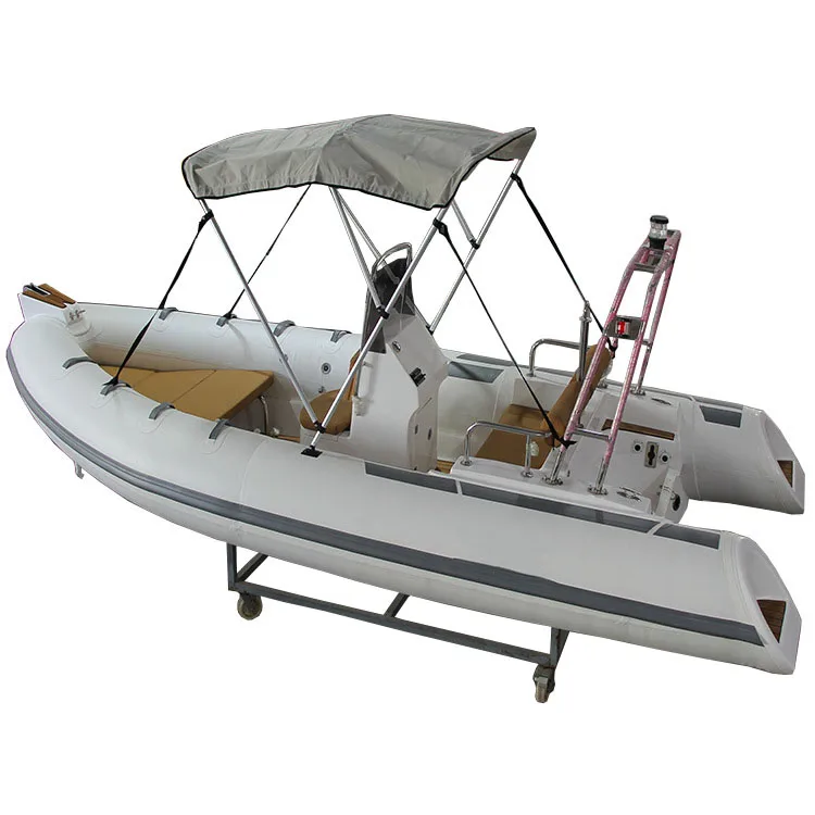 16 ft hypalon rigid inflatable aluminum hull 16ft rib boat 480 with motor