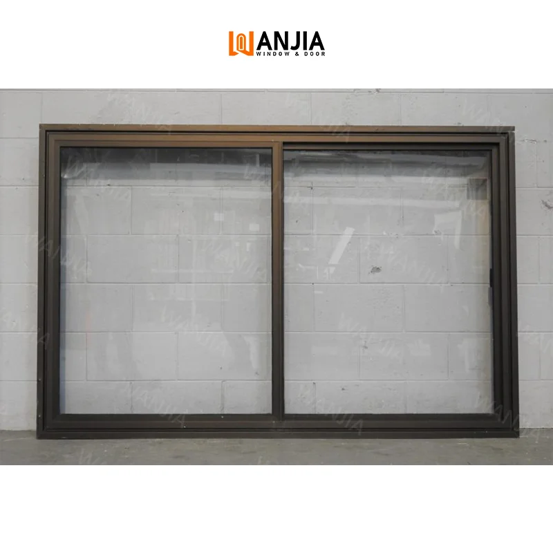 WANJIA Bulk Interior Custom Glass Windows House Home Sliding Windows Double Glazed Aluminum Sliding Windows