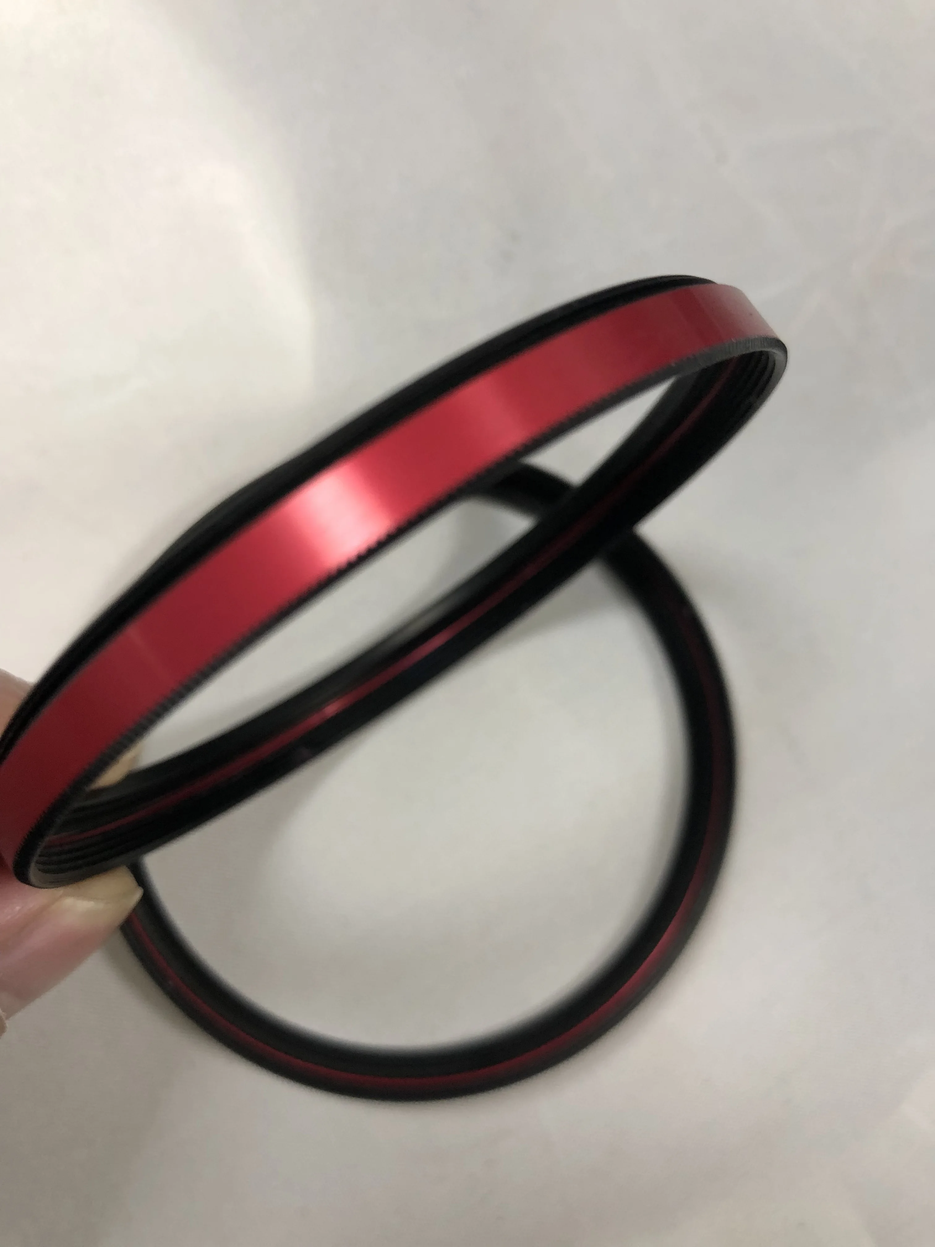 Hardware accessories aluminum alloy CNC machining camera accessories lens ring inner black and outer red two-color lens ring