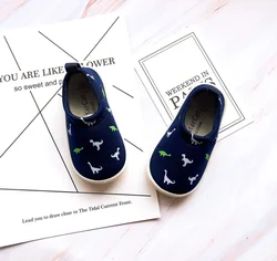 Ins hot stylish elastic canvas fabric children slip on shoes