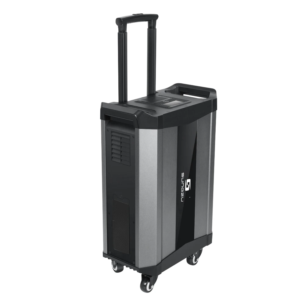 New Electric Car Power Bank Wheels Power Station Portable 2500Wh LiFePO4 Battery 6000 Cycle Times