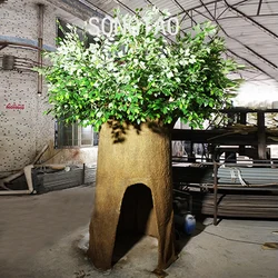 outdoor decor artificial wooden tree houses for sale for kids