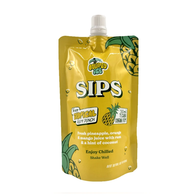 Food Grade Liquid Plastic Spout Pouch drinks juice yogurt ketchup